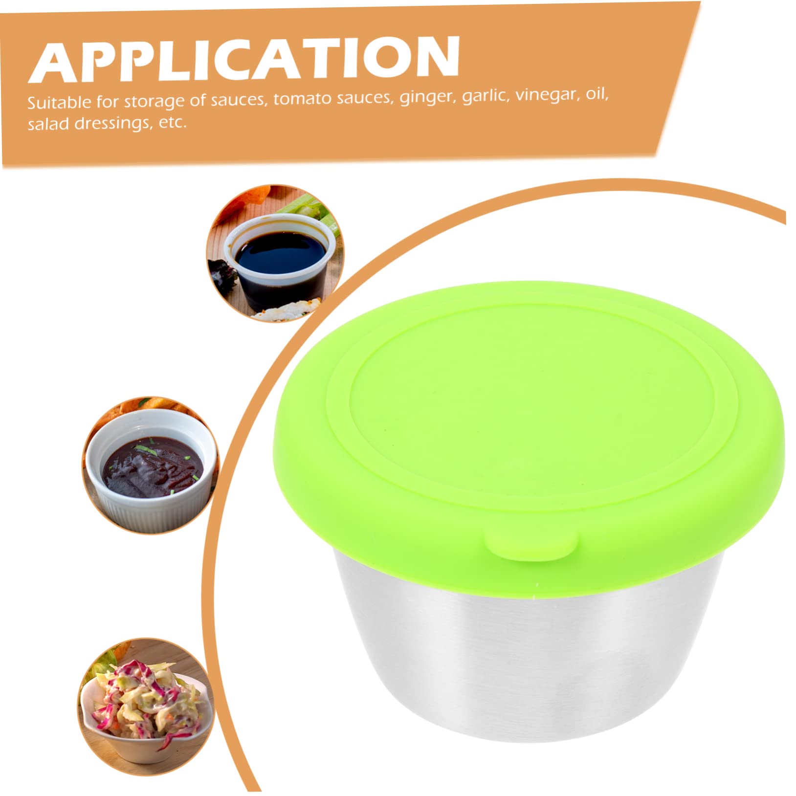 Mikinona 4 Pack Multipurpose Sauce Dishes Dipping Cups for Salad Dressing Ketchup Steak Sauce Made of Food Grade Materials