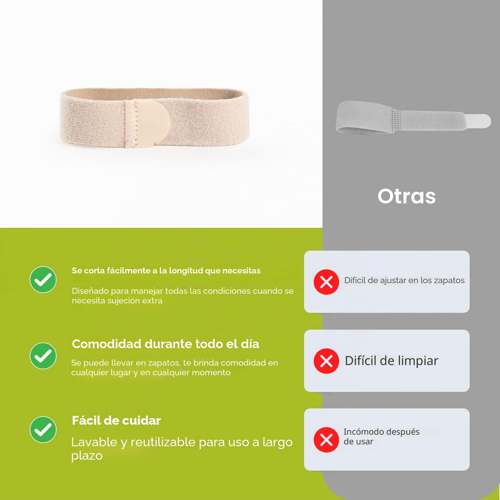 Bukihome 6 Piezas Enderezador de dedos en martillo, vendas de tela reutilizable para proteger y alisar los dedos en martillo, realinea los dedos doblados, rizados,Beige
