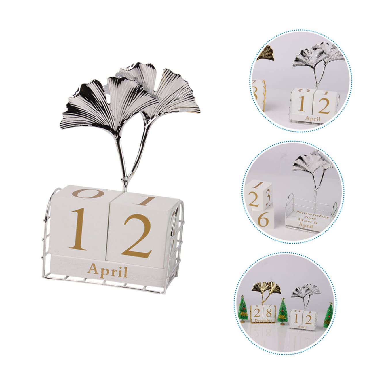 Tofficu 5piezas Calendario De Bloques Para Escritorio Decoración De Oficina y Hogar Calendario De Regresiva Diseño Chic y Único Para Profesores y Escritorios Escolares