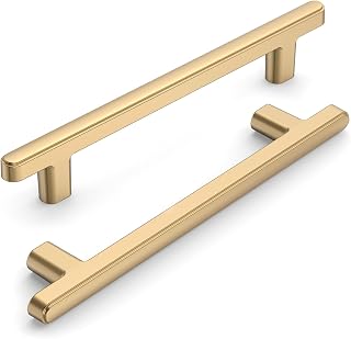 2244 10 Pack 5 Inch(128mm) Kitchen Cabinet Handles Champagne Bronze Cabinet Pulls Kitchen Cabinet Hardware Drawer Pulls for Cupboard Wardrobe 2244