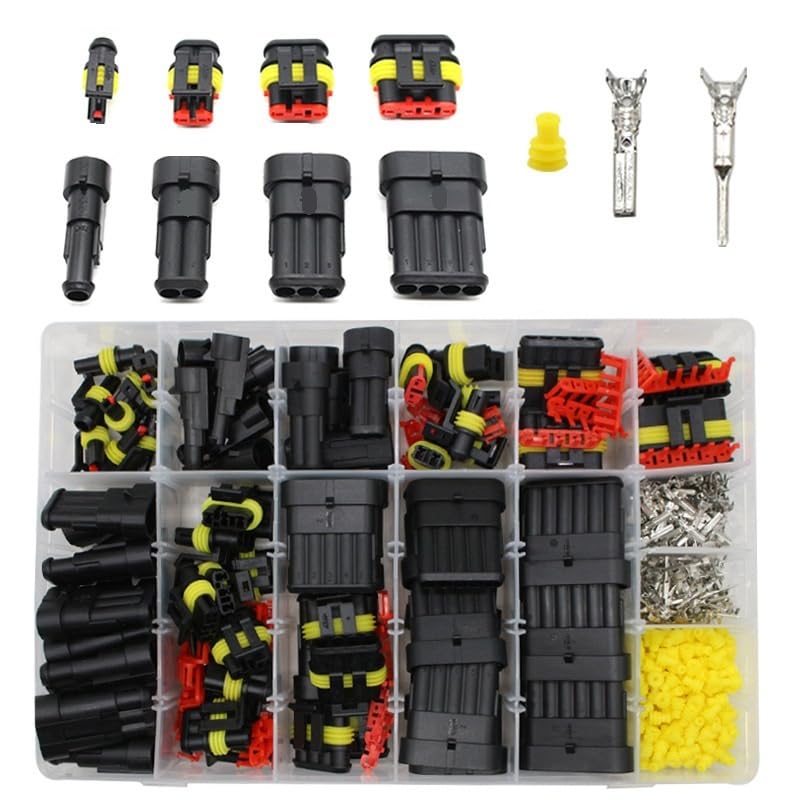 1004/708/622/352/254 connettori impermeabili a 1-6 pin, connettori rapidi per cavi elettrici marini per auto (254 pezzi)