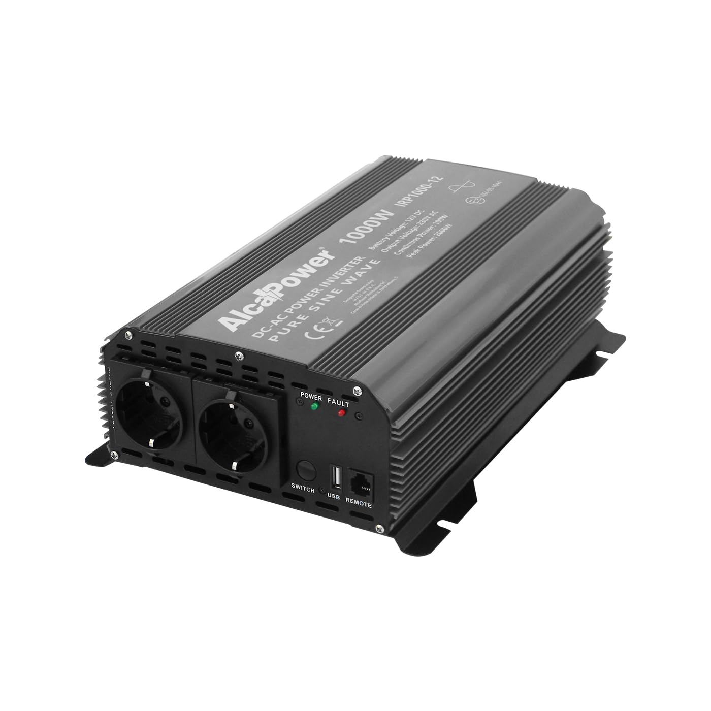 Inverter Sinus. Pura 1000W Inp 24V DC Out 230V AC AlcapowerIRP1000-24