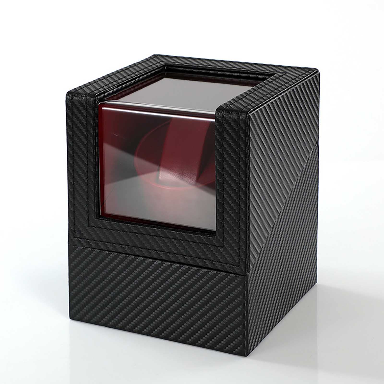 OLSKFUH Automatic Watch Winders,Single Watch Winder Box With Quiet Motor Pu Leather Rotation Storage Case Display Box,