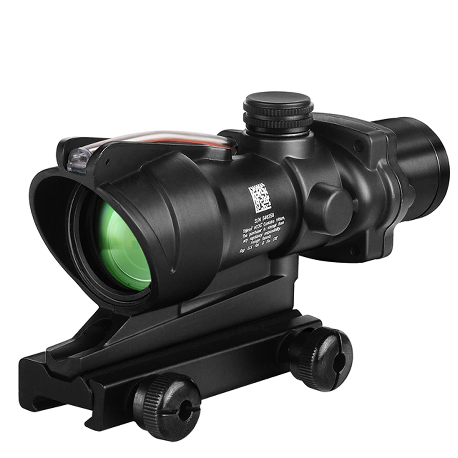 Paike Lunette de visée 4x32mm ACOG Red Dot Sight avec réticule Chevron Rouge