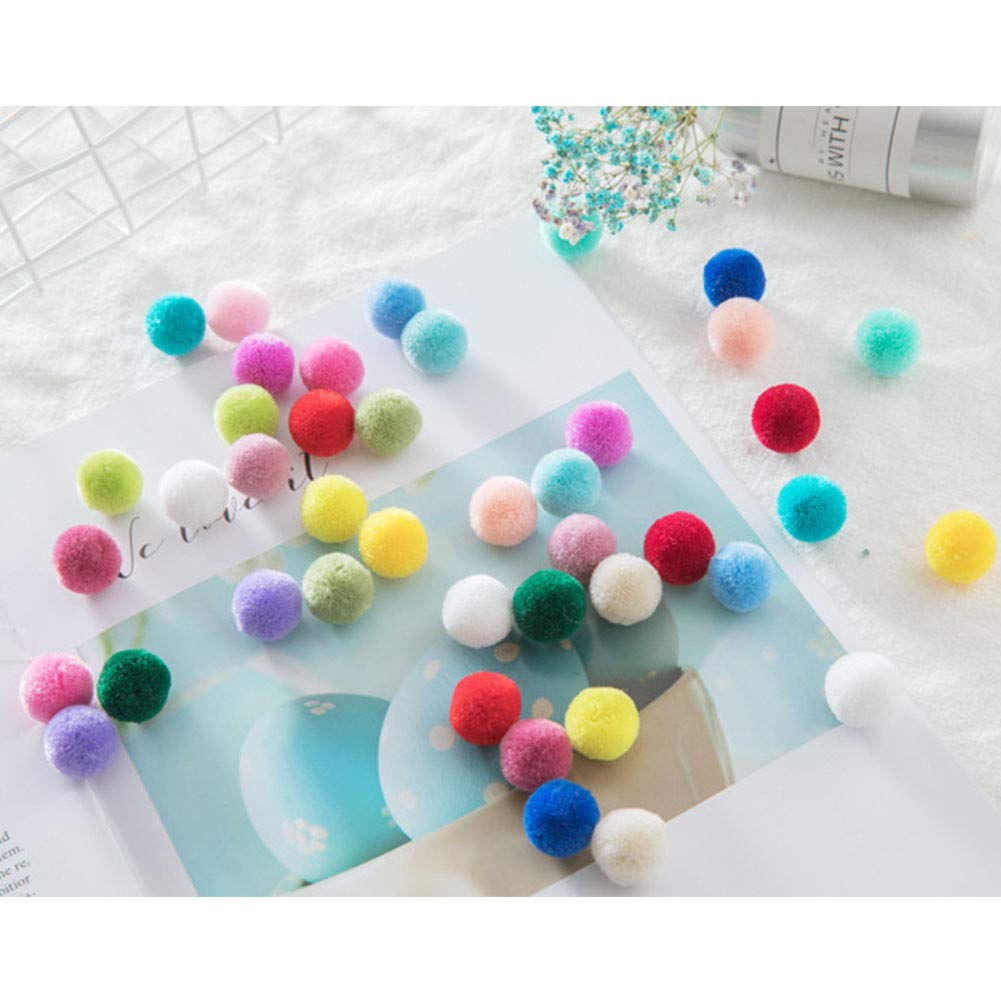 2000 Pom Pom Colorati 10mm - Palline Di Peluche Per Lavoretti Bambini E Decorazioni - Foto 2