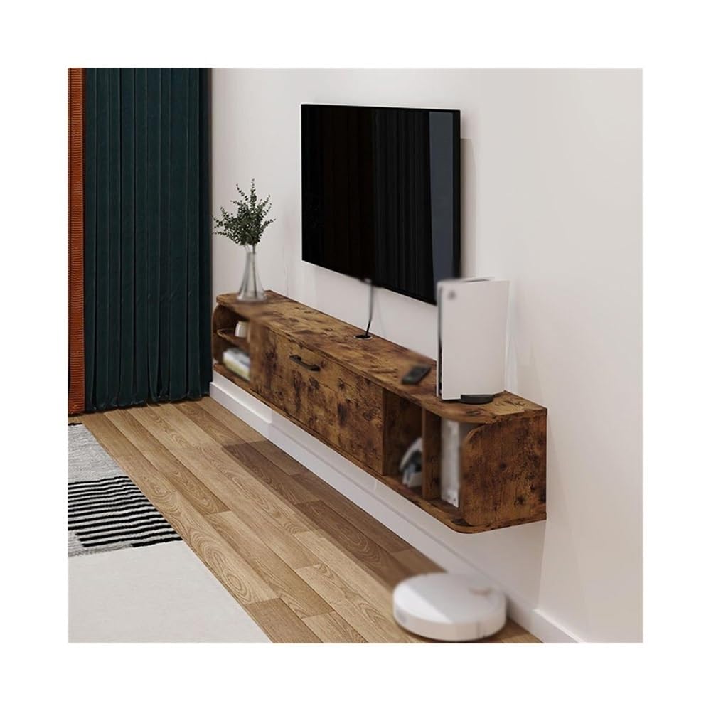 DFGHNBVC Console Floating Tv Shelf, Wall Mounted Tv Cabinet, Floating Shelves With Door,Entertainment Media Console Entertainment,Size_Name-1708X237X268Mm