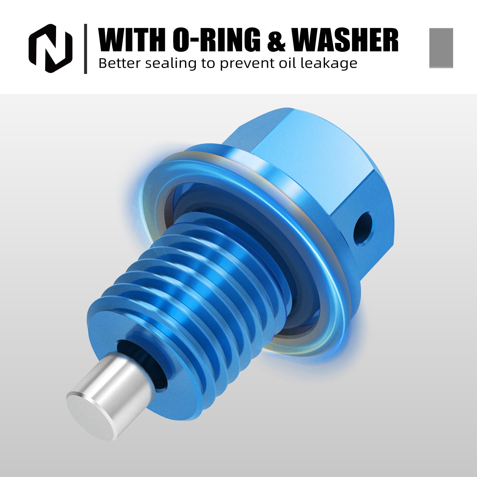 Amazon.com: NICECNC Blue M12 x 1.5 Magnetic Oil Drain Plug Bolt
