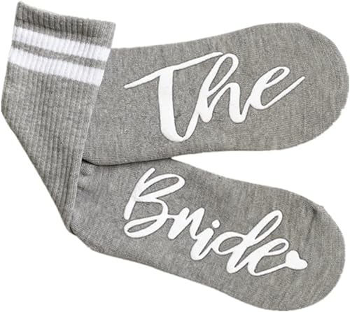 Miniatura 8 de WIFFGO Regalos de dama de honor para mujeres, regalos de despedida de soltera, calcetines peludos de compromiso, lindos calcetines de novia, regalos