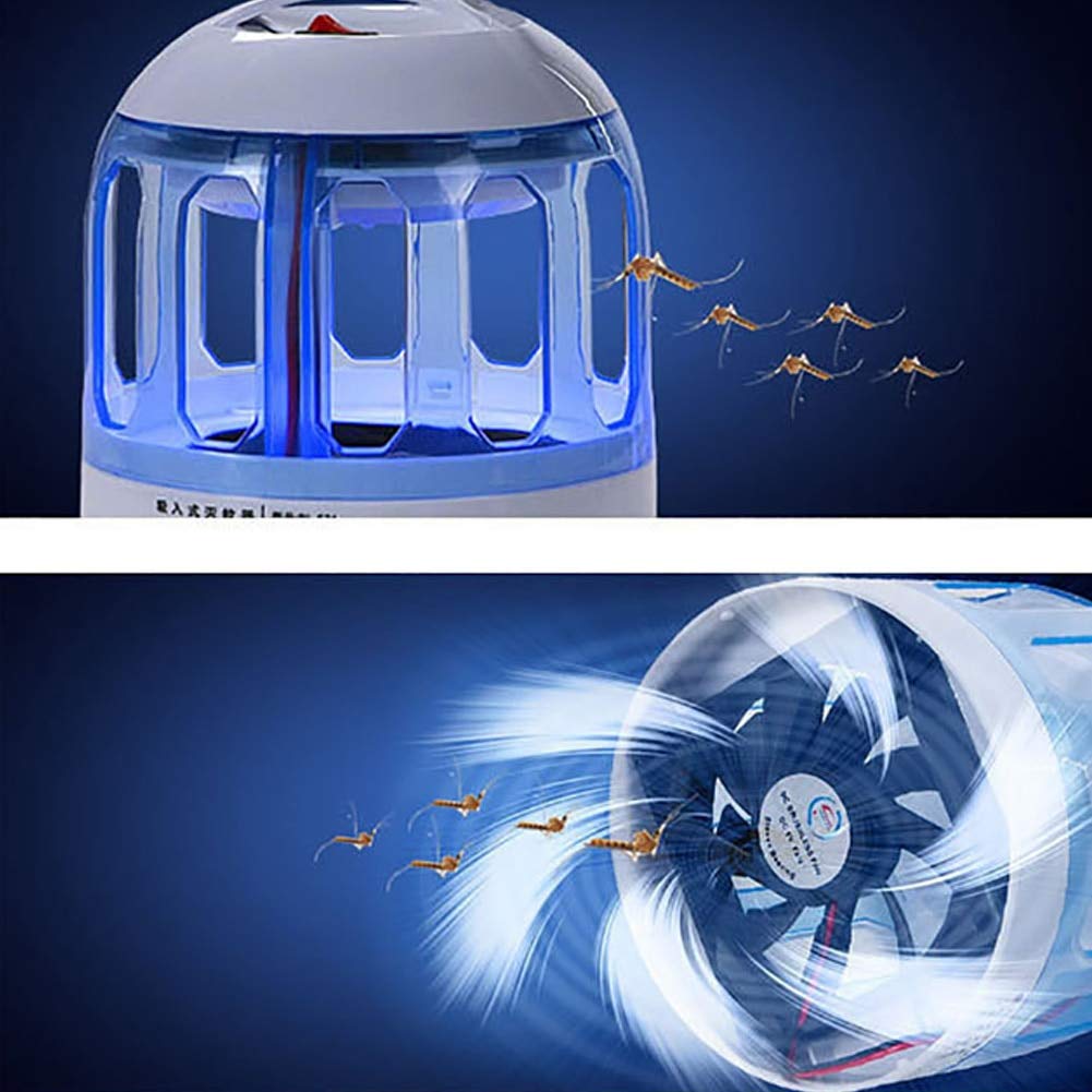Urządzenie do zabijania komarów odstraszacz pułapka na owady zabijająca komary Uv przenośne wymienne elektryczne USB ładowanie Fly typ ssania Led lampka nocna