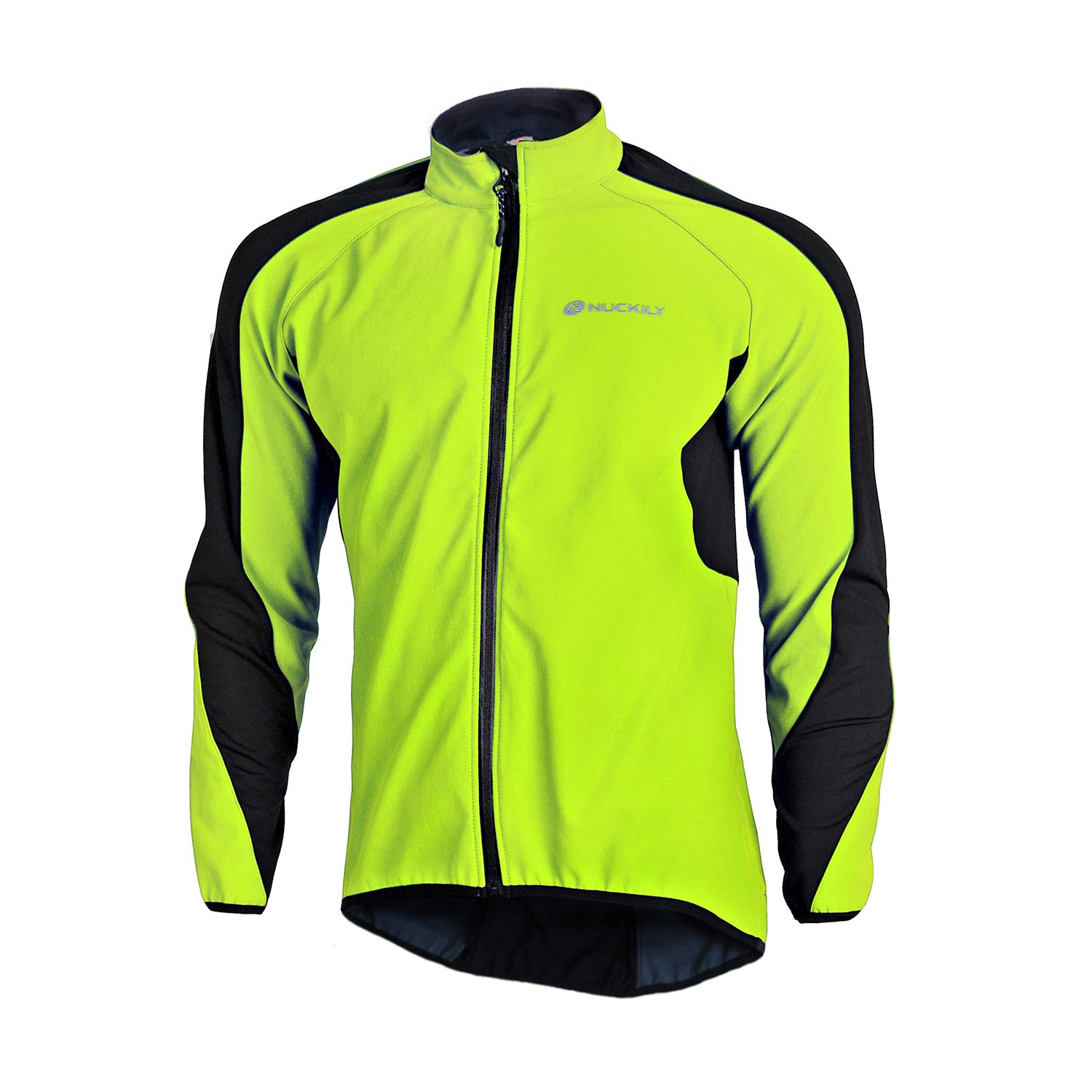NUCKILY Herren Radsport Jacken Langarm Radsportanzüge Radtrikot Radfahren Kleidung Langärmeliges Fahrradtrikot mit Thermofleecefutterfür Herbst/Winter Mit 3 Taschen