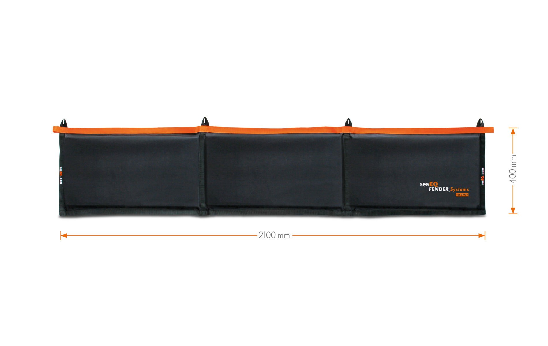 Parabordi piatti per barche, parabordo piatto LF 2100 nero