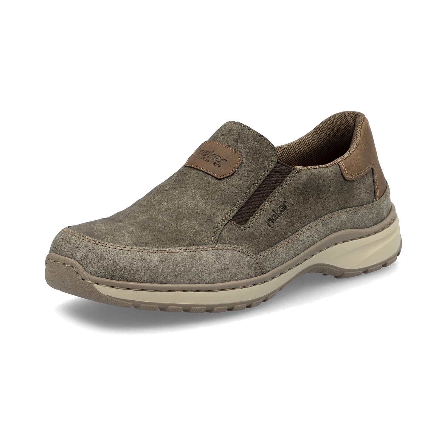Rieker Men's Orthopaedic Slippers in Brown, Brown 25, 40 EU