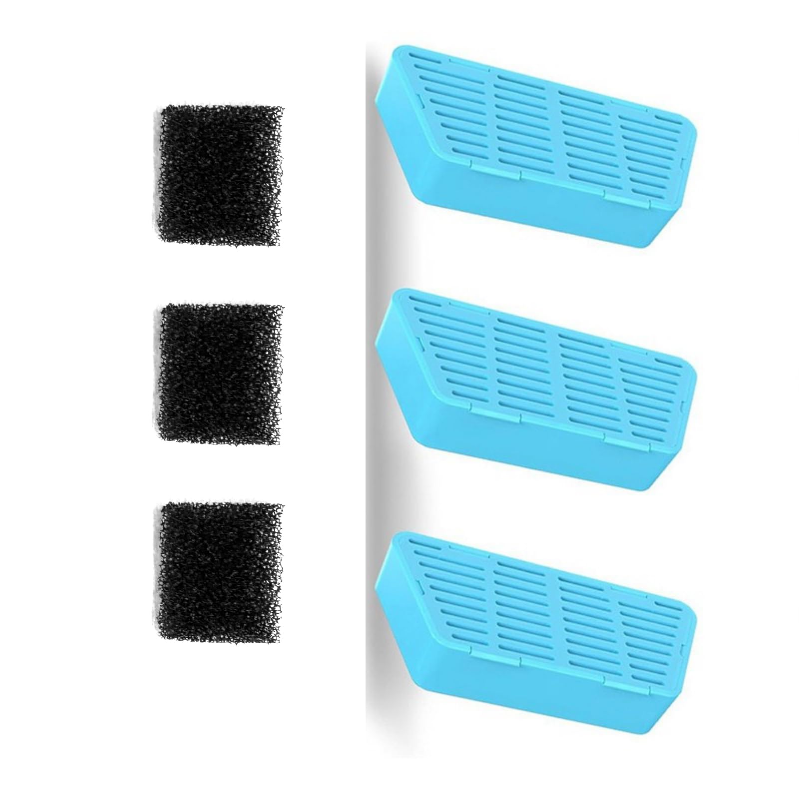 hogtnd Replacement and Sponges for Automatic Cats Water Fountain Battery Operated Pet Water Dispensers Accessories Cats and Small Dog Filter
