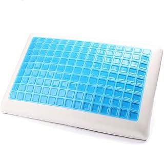 Traumreiter Żelowa poduszka 40 x 60 z pianką z pamięcią kształtu I najlepsza mocna poduszka dla osób śpiących na boku I ortopedyczna poduszka podpierająca kark I poduszka dla osób śpiących na boku wiskoelastyczna poduszka pod kark Visco