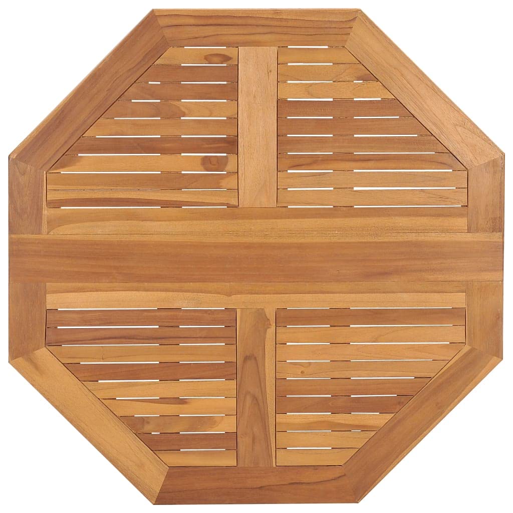 Homgoday Tavolo da pranzo pieghevole per giardino in legno di teak, 90 x 90 x 75 cm, tavolo da giardino, tavolo da pranzo da esterno, tavolo da pranzo per patio, cucina, terrazza, giardino o sala da