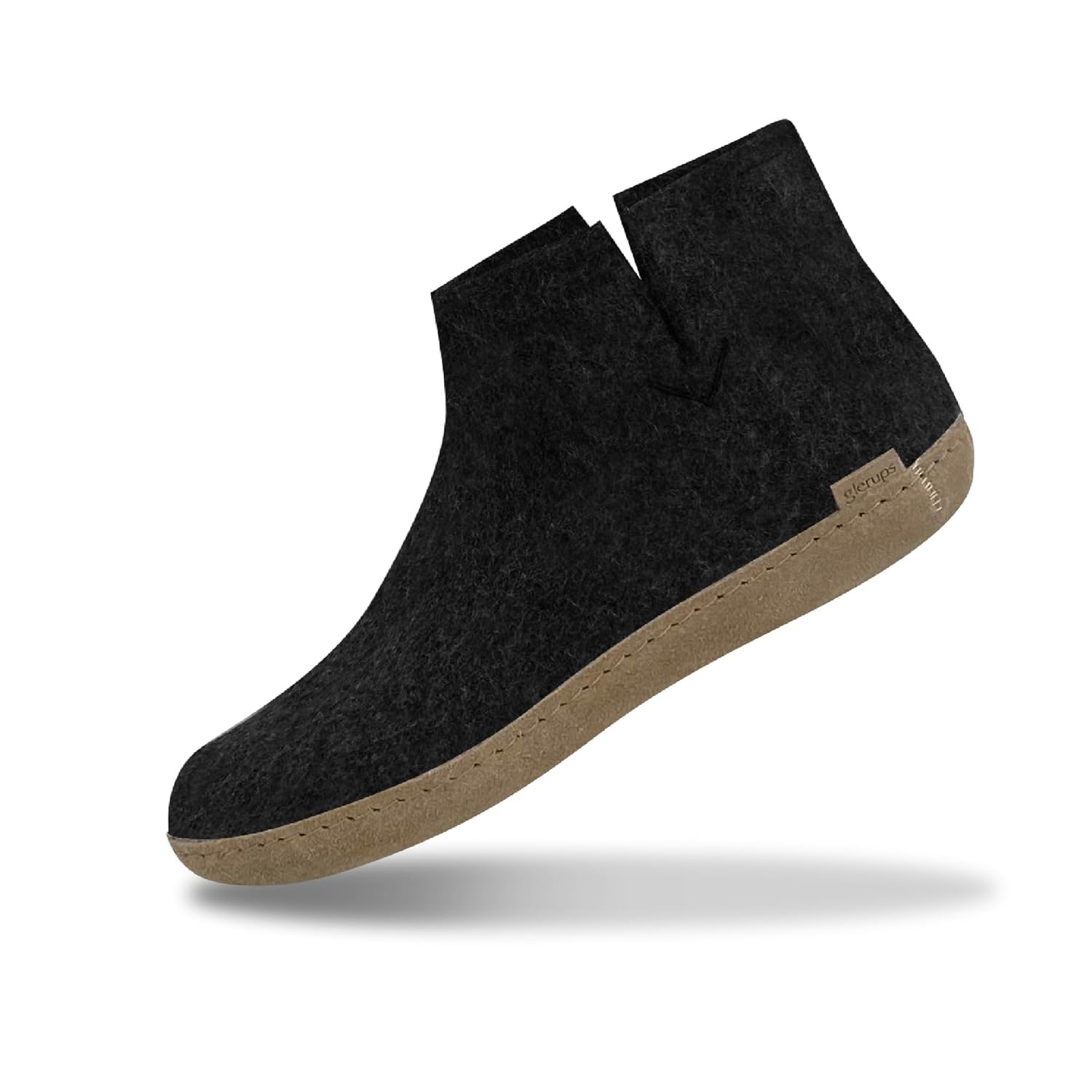 Glerups 100 quality wool mix Boot Slipper with leather sole - Unisex