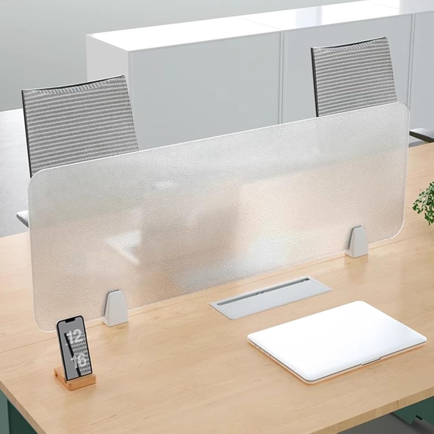 Pantalla de privacidad acrílica independiente, panel de división de escritorio, divisor de cubículo portátil para estación de trabajo de mesa, escudo de área de trabajo autónomo