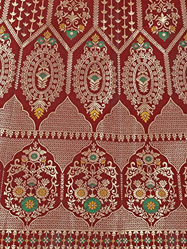 Image of PURVAJA Women's Jacquard Semi-Stitched Lehenga choli(Sitara)