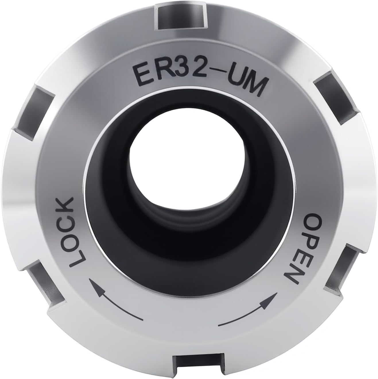 Accusize Industrial Tools 5C Shank ER32 Collet Chuck, 1.238"-20UNF External Thread, 1.041"-24UNF Internal Thread, Max T.I.R. 0.0002'' O.D to I.D., 0223-0245