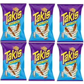6 Bags T akis Bucking Ranch Non Spicy Extra Spicy Creamy Edition a 100 g + Space Biscuit 45 g Onlineshop Bormann