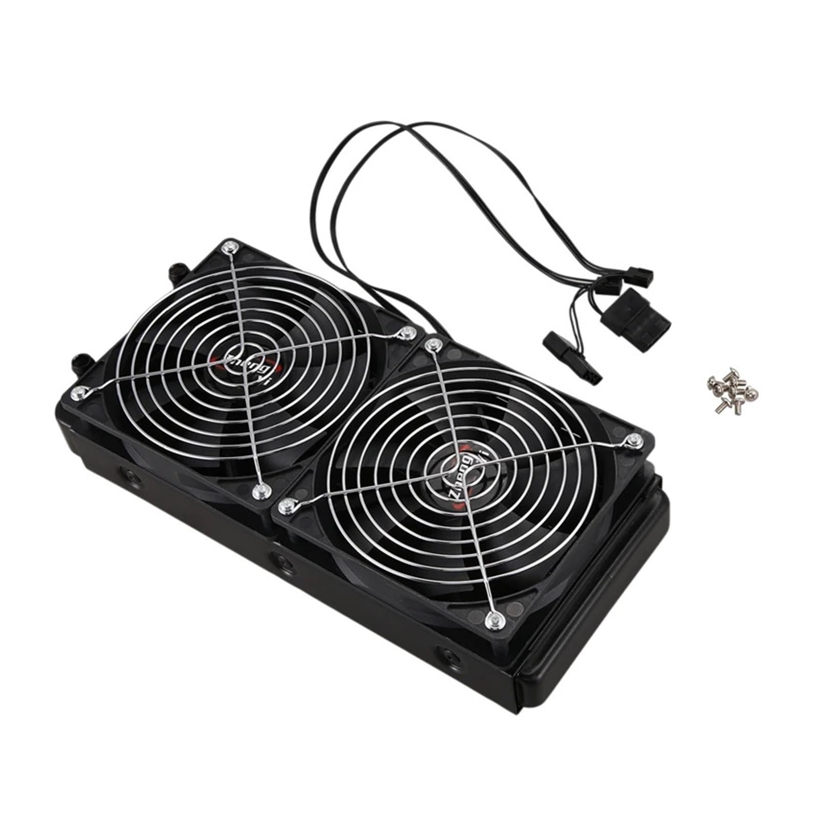 yaoqijie Aluminium 240mm 10 rur chłodzony wodą chłodzony rzędowy wymiennik ciepła chłodnica z wentylatorem do procesora PC układ chłodzenia wodą lasting