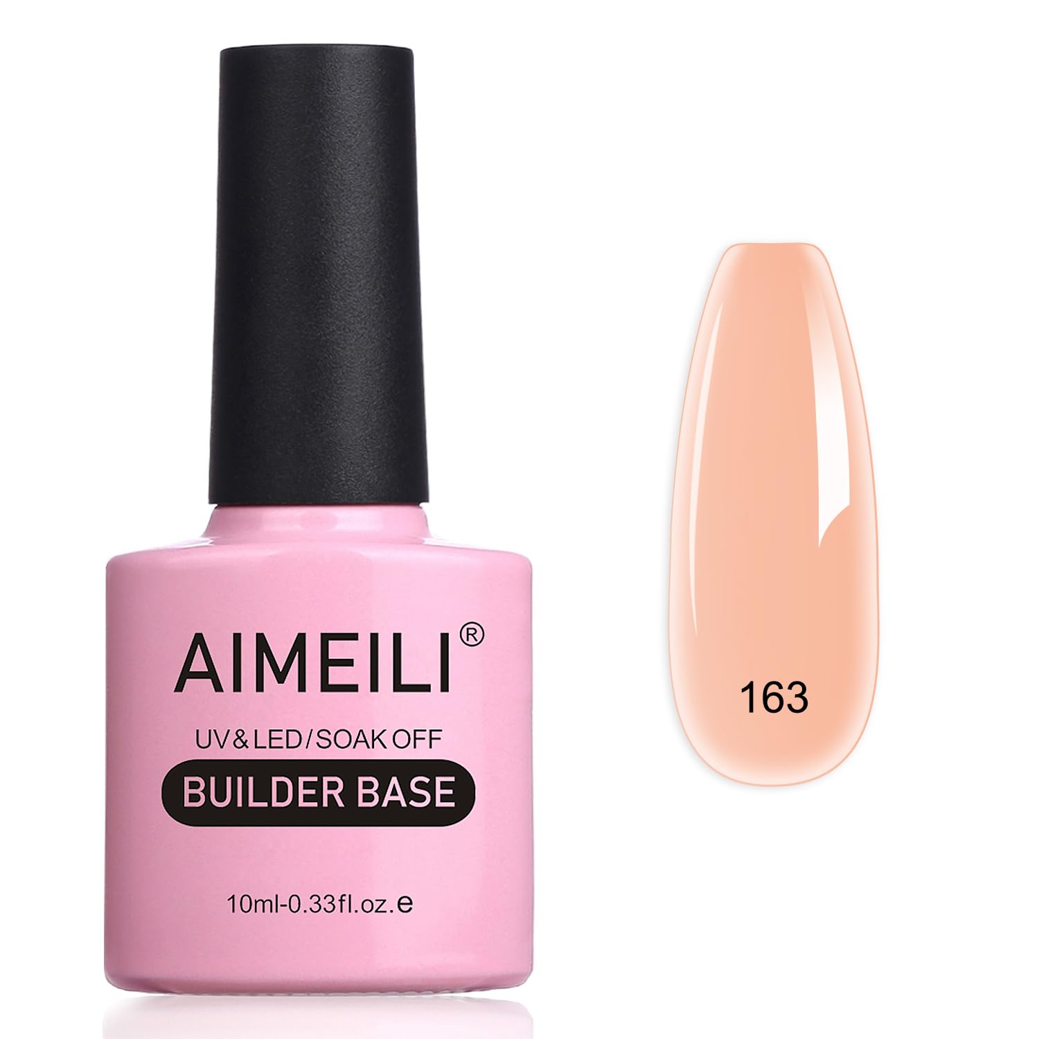 AIMEILI Gel Uñas Constructor Base Coat y Builder Gel 7 en 1 Nail Extensión Esmaltes Semipermanentes de Uñas UV LED Building Base 10ML — view 43