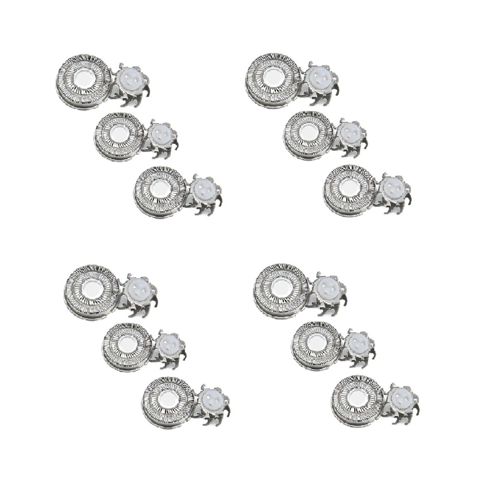 Ersatzklingen for Elektrorasierer Ersatzklingen Nasentrimmer Schläfentrimmer Elektrorasierer Rasierer(12pcs)
