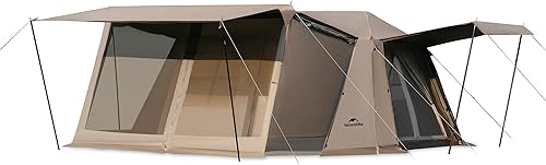 Miniatura 10 de Naturehike Village Tienda de Campaña Instantánea, Tienda de Campaña para 4 Personas y 8 Personas con Toldo Completo, Tiendas de Campaña Impermeables