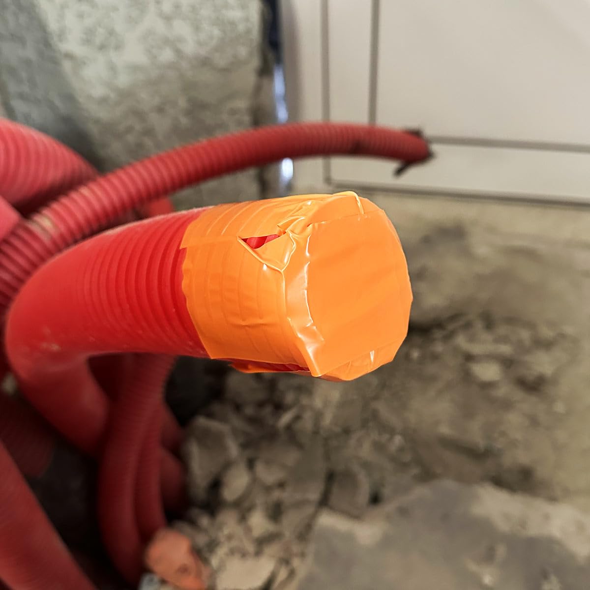 Tecplast Lot de 6 Rubans adhésifs PVC orange 50 mm x 33 m - Rouleau adhésif de chantier