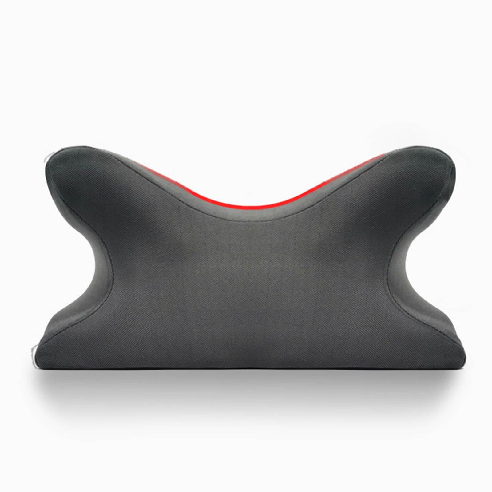 LOVIVER Cuscino da scrivania con poggiatesta, Versatile, Comodo, con Fodera Rimovibile, ergonomico, per Viaggi, aule, Ufficio, Grigio