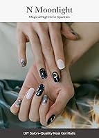 Vista 16 de ohora - Tiras de uñas de gel semicuradas (N Silver Chrome), blancas, metálicas, para cualquier lámpara de uñas UV/LED, larga duración, con 2