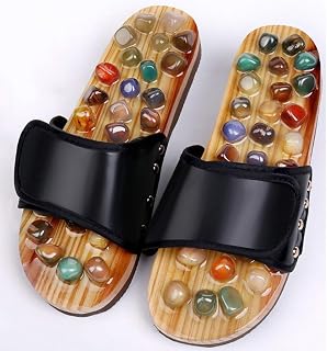 Sandal for Women Acupressure Foot Massager Jade Stone Acupoint Massage Slippers Shoes Reflexology Sandals, Massage Shoes for Foot Care Women Shoes