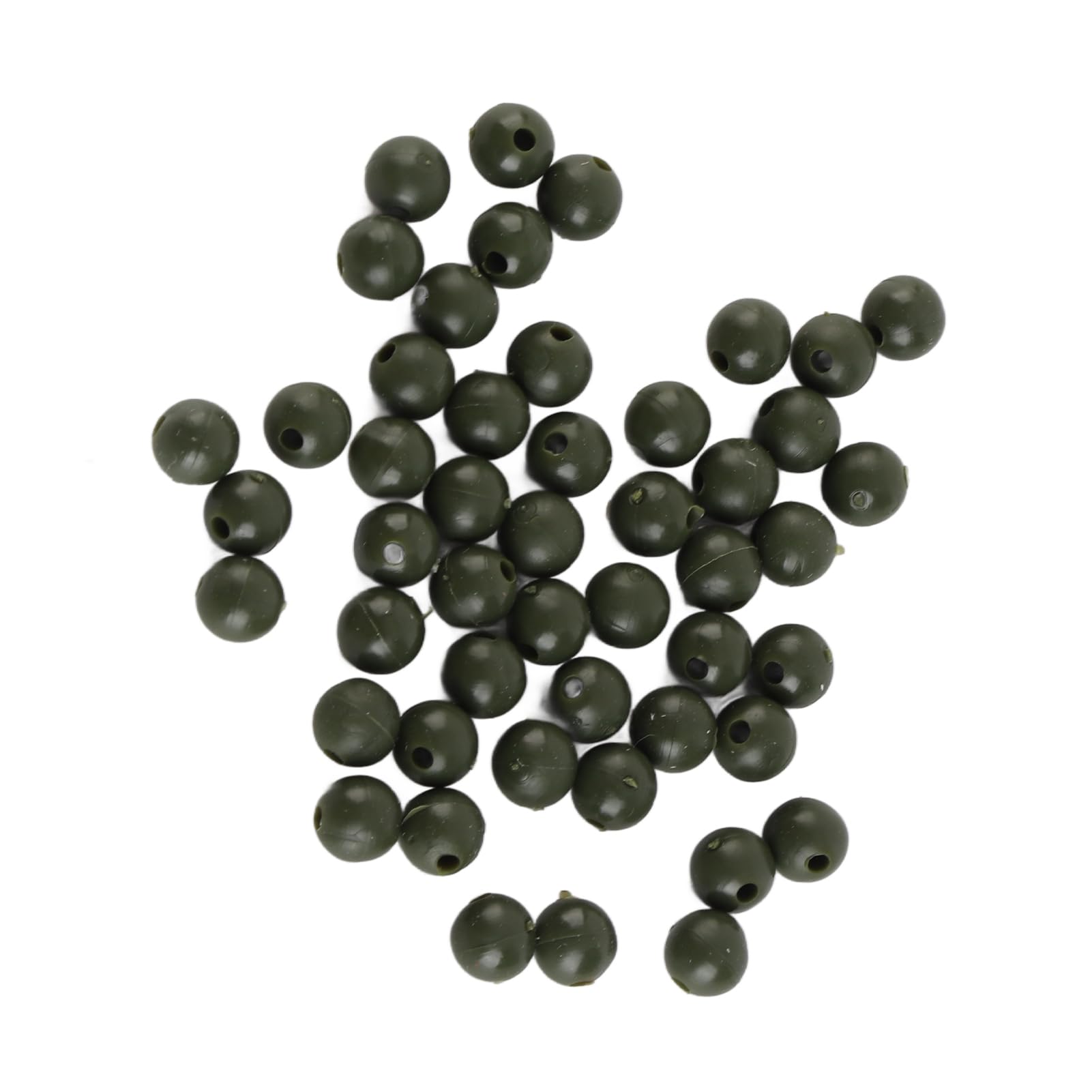 Cuentas de Pesca, Cuentas de Hilo de Pescar, Cuentas de Pesca de Agua Salada, Diámetro de 6 Mm, 50 Piezas, Aparejo de Pesca de Carpa Suave para Pesca Nocturna y Pesca en Aguas