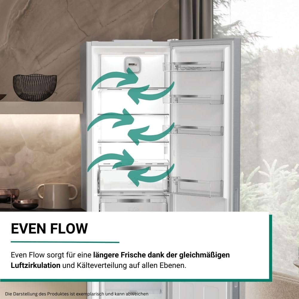 Bauknecht KGDNF 203 C/Freistehende Kühl- Gefrierkombination/Dynamic Intelligence/Dual Cool Total NoFrost/EEK C/Smooth Fit/EvenFlow/FreshShield/ 25 Years Compressor Lifetime Tested by VDE