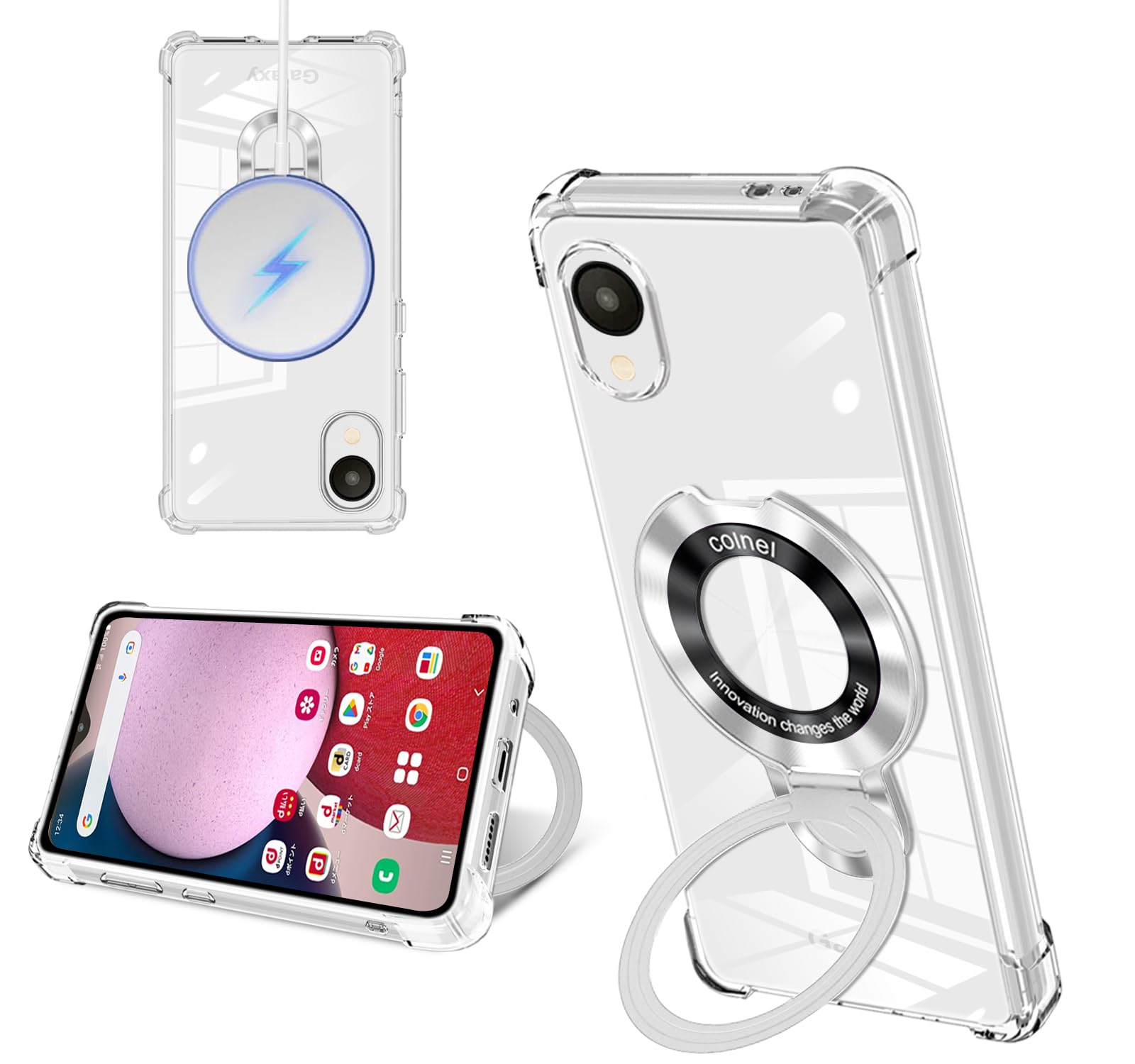 Amazon.co.jp: Galaxy A23 5G ケース クリア MagSafe対応 リング