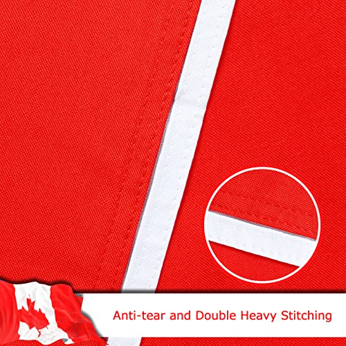 Drapeau canadien anti-décoloration robuste avec œillets pour mât - 6