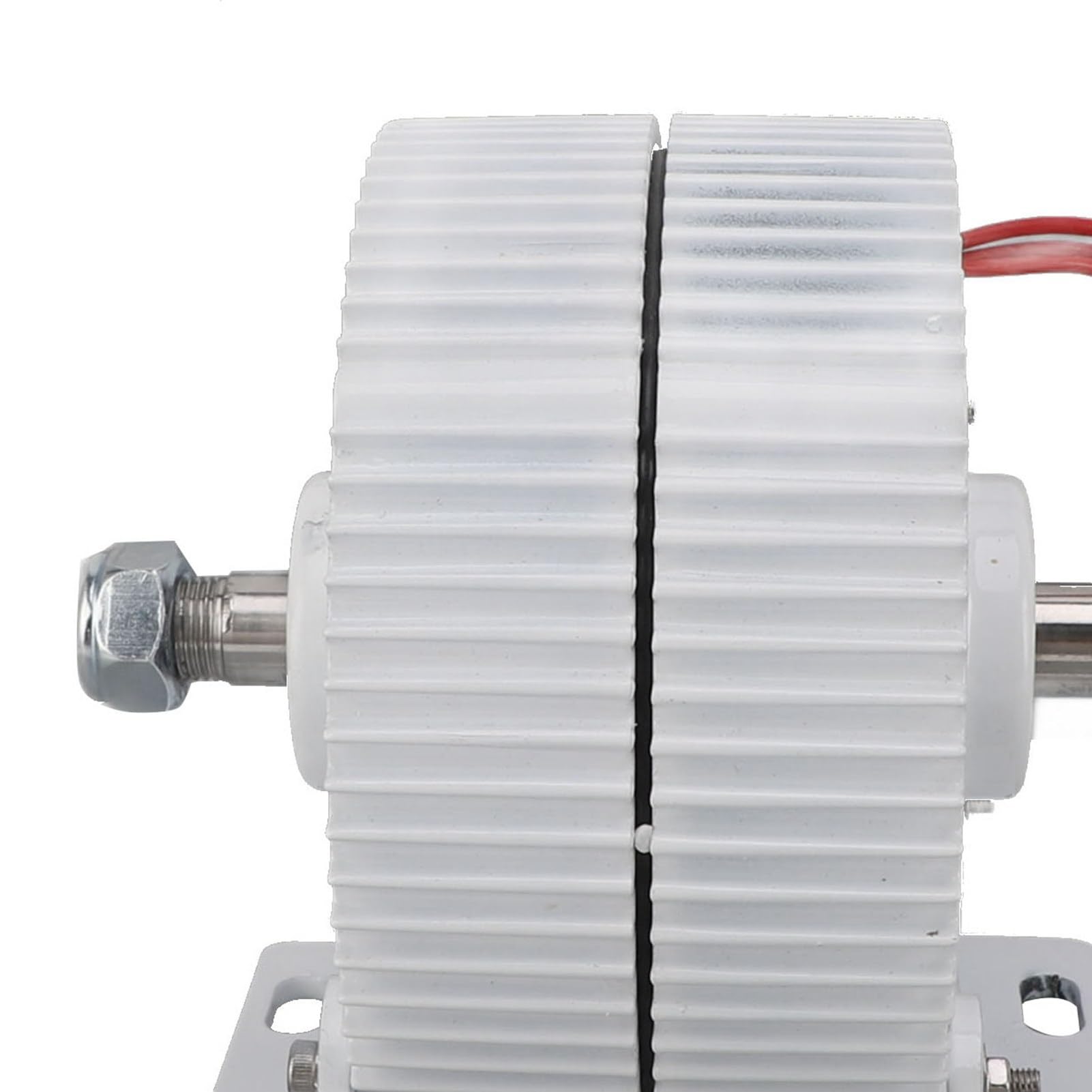 Alternatore trifase Generatore sincrono a magneti permanenti Doppio albero Alta efficienza Uscita 24 V per turbine eoliche Verticale Orizzontale Lega di alluminio Acciaio al (400W)