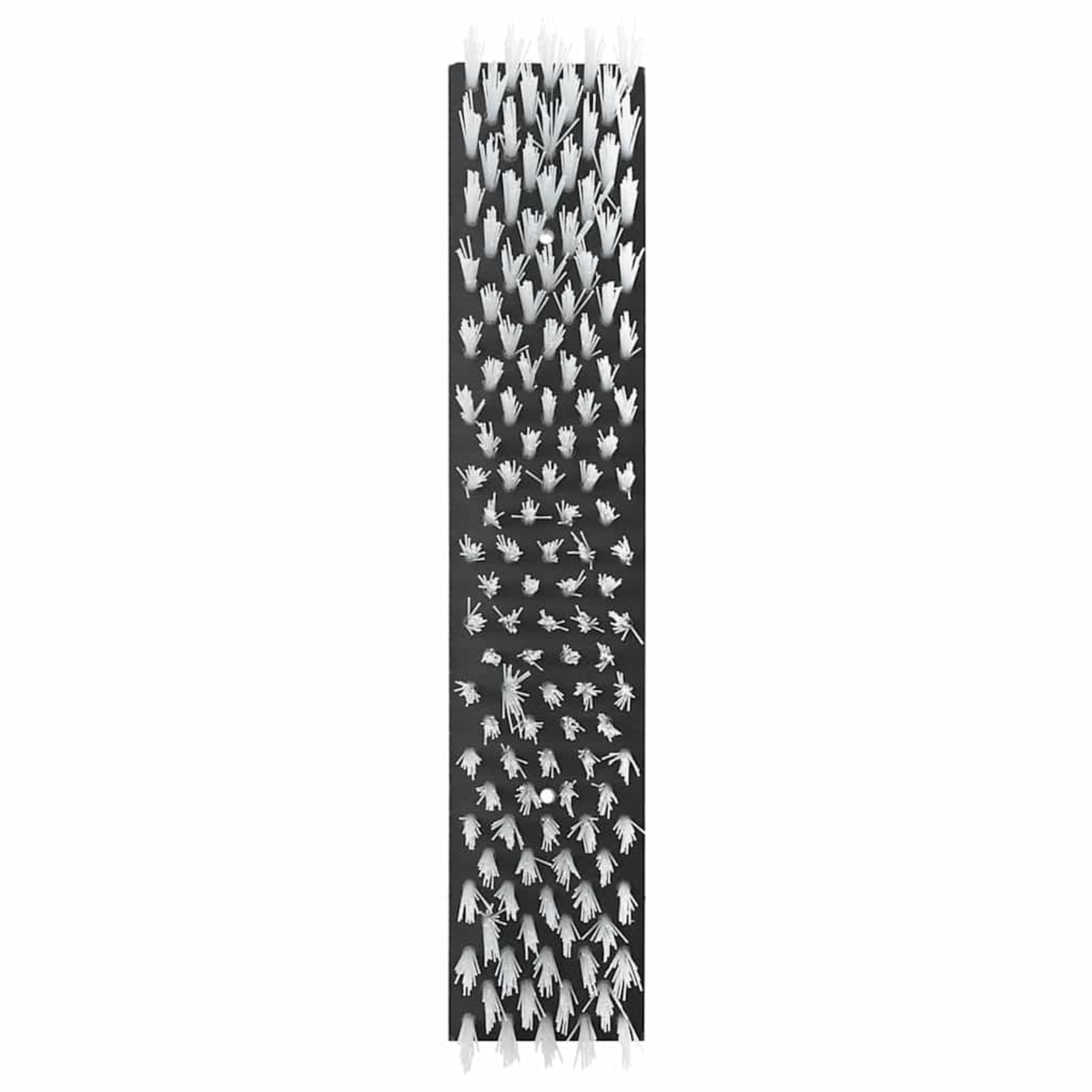 Homgoday Spazzola per Bestiame da Parete, Plastica e Acciaio 50x10x6.5 cm, Nero e Bianco, per Uso Esterno, Assemblaggio Richiesto