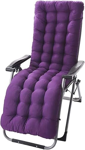 WanJing Cojín para silla de jardín y sol, cojín grueso reclinable para silla de respaldo alto, cojín de asiento suave, tapete portátil de tatami
