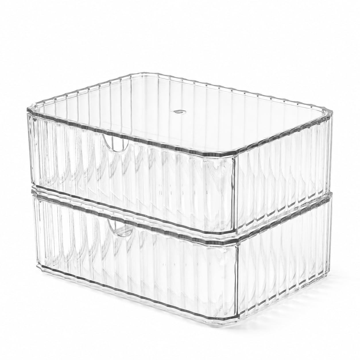 Organisateur de capsules de café en verre transparent avec tiroir de rangement
