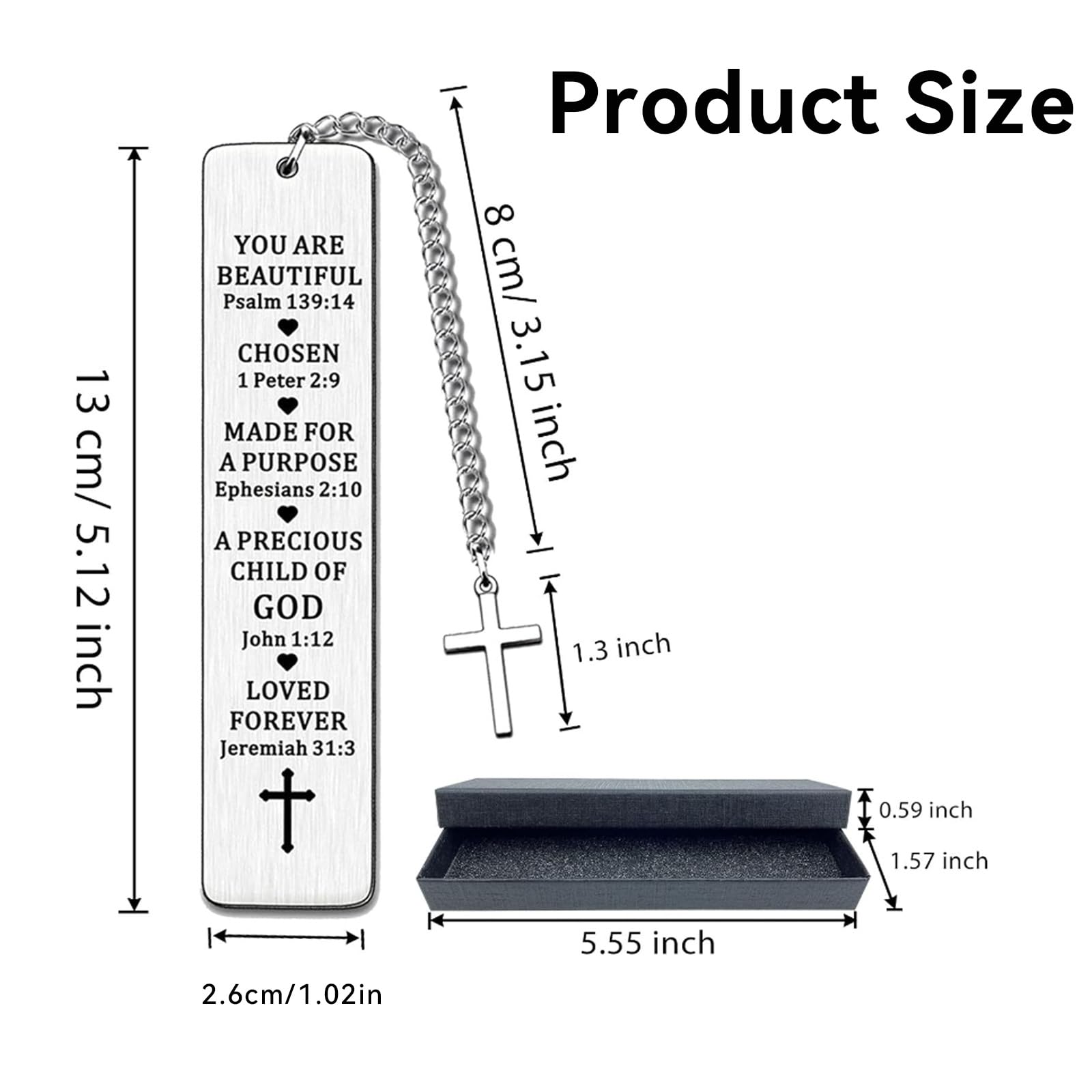 IUSOT Bookmark, Christian Gifts for Women Personalised Bookmark, Bible Bookmarks - Image 2