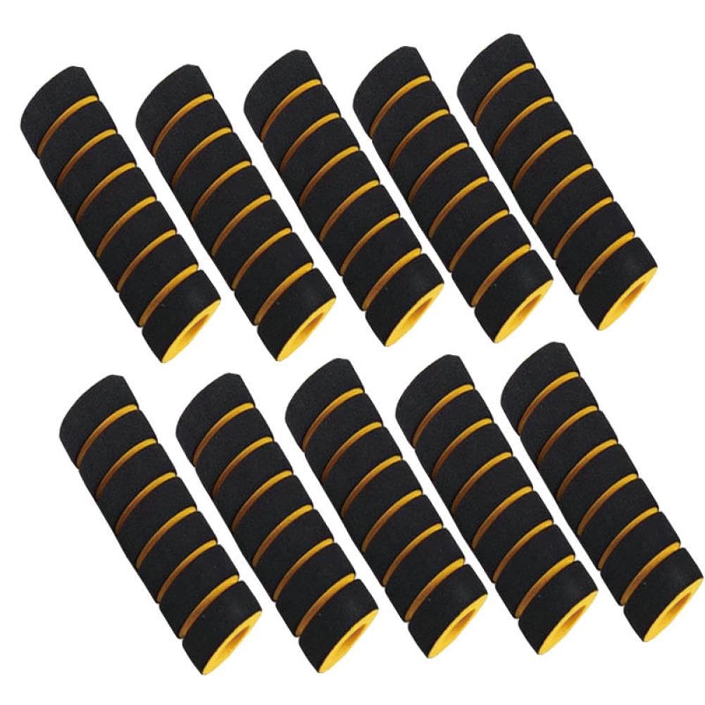 10 szt., 10, 20 mm, antywibracyjna gąbka podkładka buforowa do drona, quadcoptera, UAV, osłona ochronna na statyw, kompatybilna z wieloma modelami dronów (średnica rury 20 mm żółta)