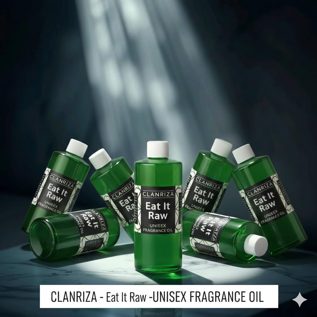 10 Fl Oz Eat It Raw Fragrance Body Oil - Pure & Natural Long-Lasting Perfume Oil for Unisex- Scented Body Oil for Skin - All-Day Fragrance & Body Care - Ideal Gift