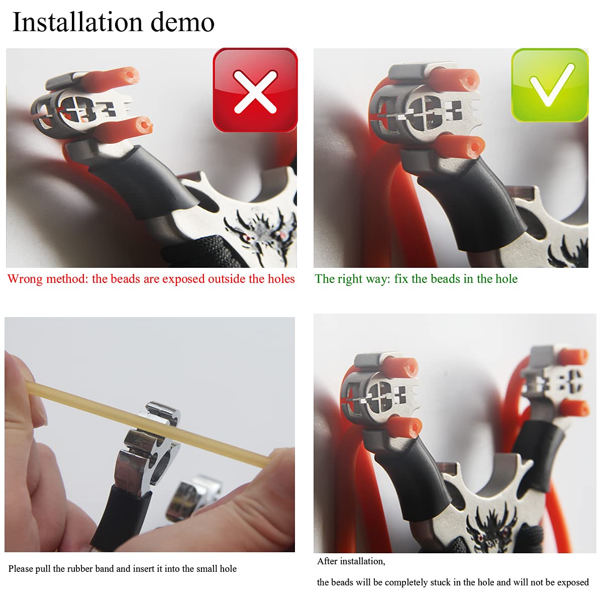 Buy CNC cutting 304 stainless steel slingshot professional outdoor