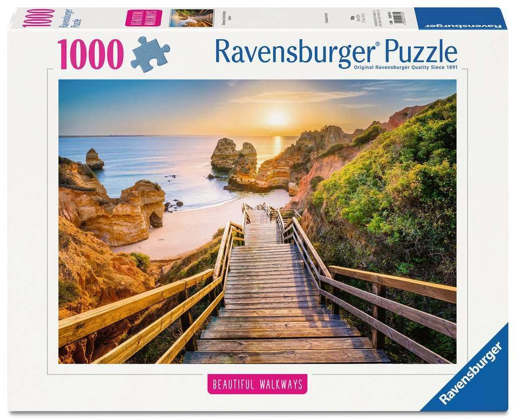 Amazon.com: Ravensburger Stairway to Camilo Beach, Algarve 1000