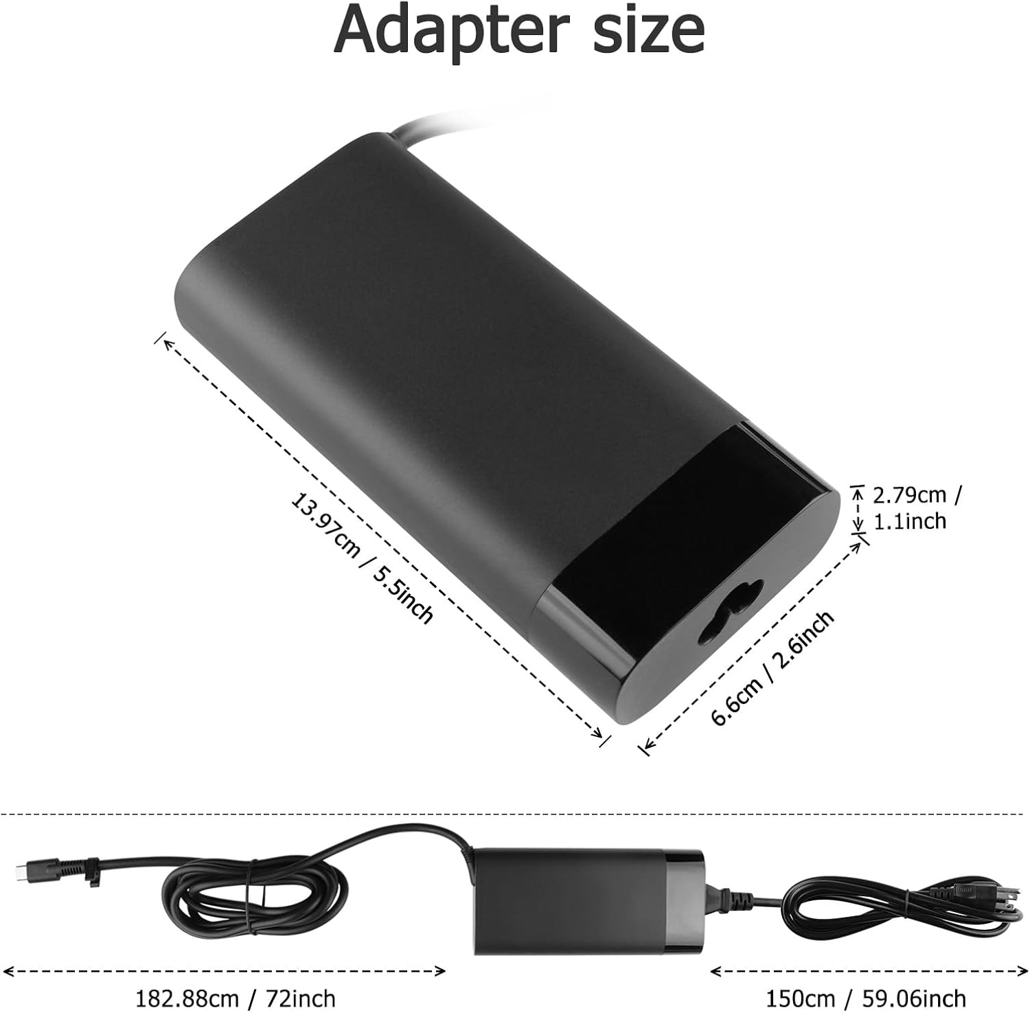 28V 5A 140W USB Type-C Charger Compatible with HP OMEN Transcend Gaming 14-fb0000 14T-FB000 14-FB023DXX 14-FB0008CA 14-FB0000CA PA-1141-08HT N22282-001 Gaming Charger Adapter