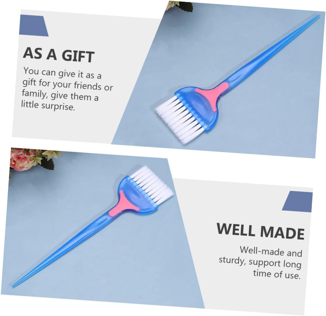 MERRYHAPY 4 Pcs Hair Dye Brush Highlight Comb Coloring Applicator for Home and Salon Use Ideal for Hair Tinting Highlighting and Blending