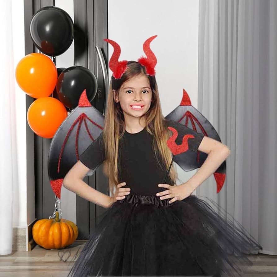 Amazon.co.jp: ハロウィン 悪魔 悪魔 コスチューム 3点セット