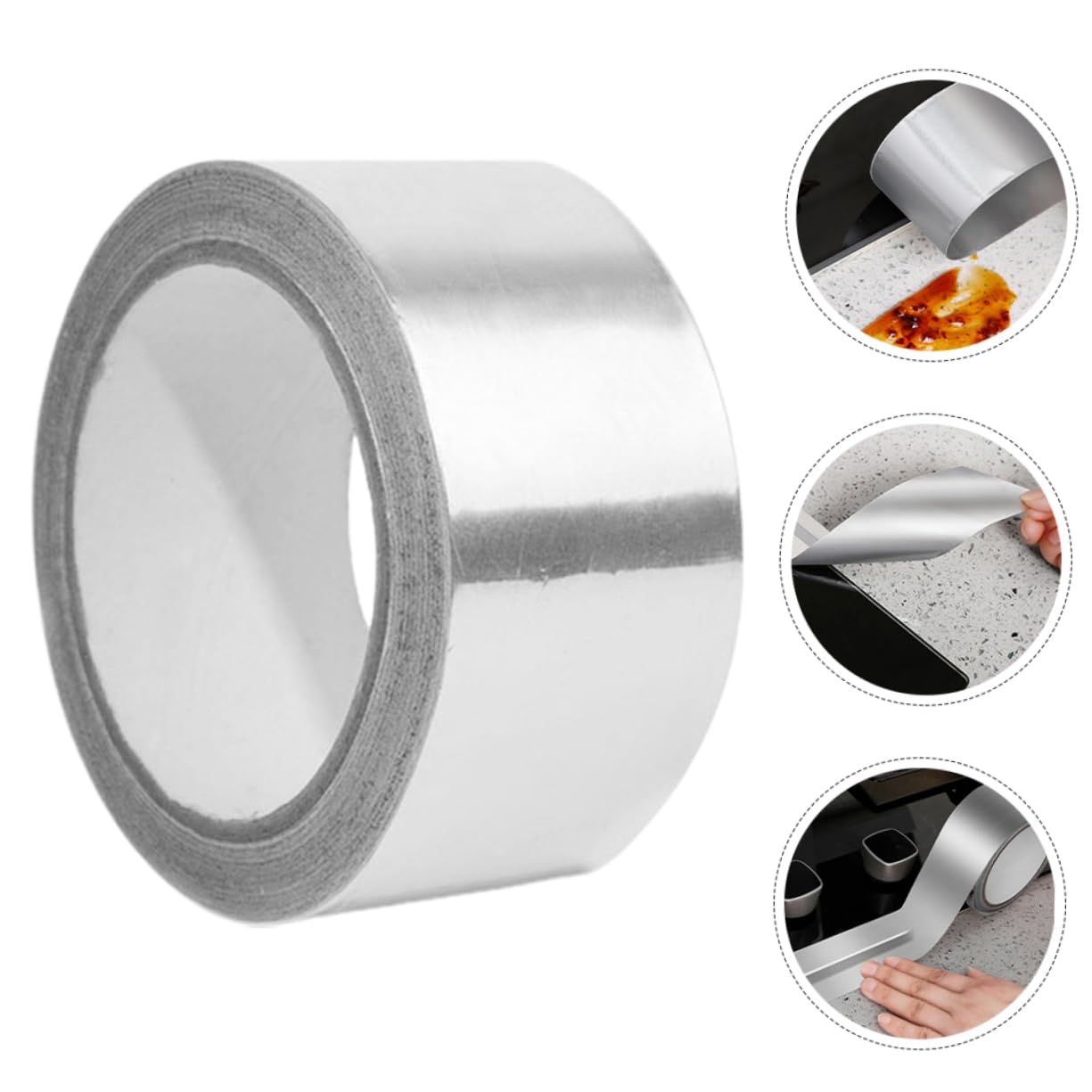 NUOBESTY 4 Rollen Folienband Selbstklebende Verkabelung Isolierte Dichtung Hochtemperatur Klebeband Wickelmaterial Selbstklebendes Gewebe Reparaturband Dickes Leitfähiges