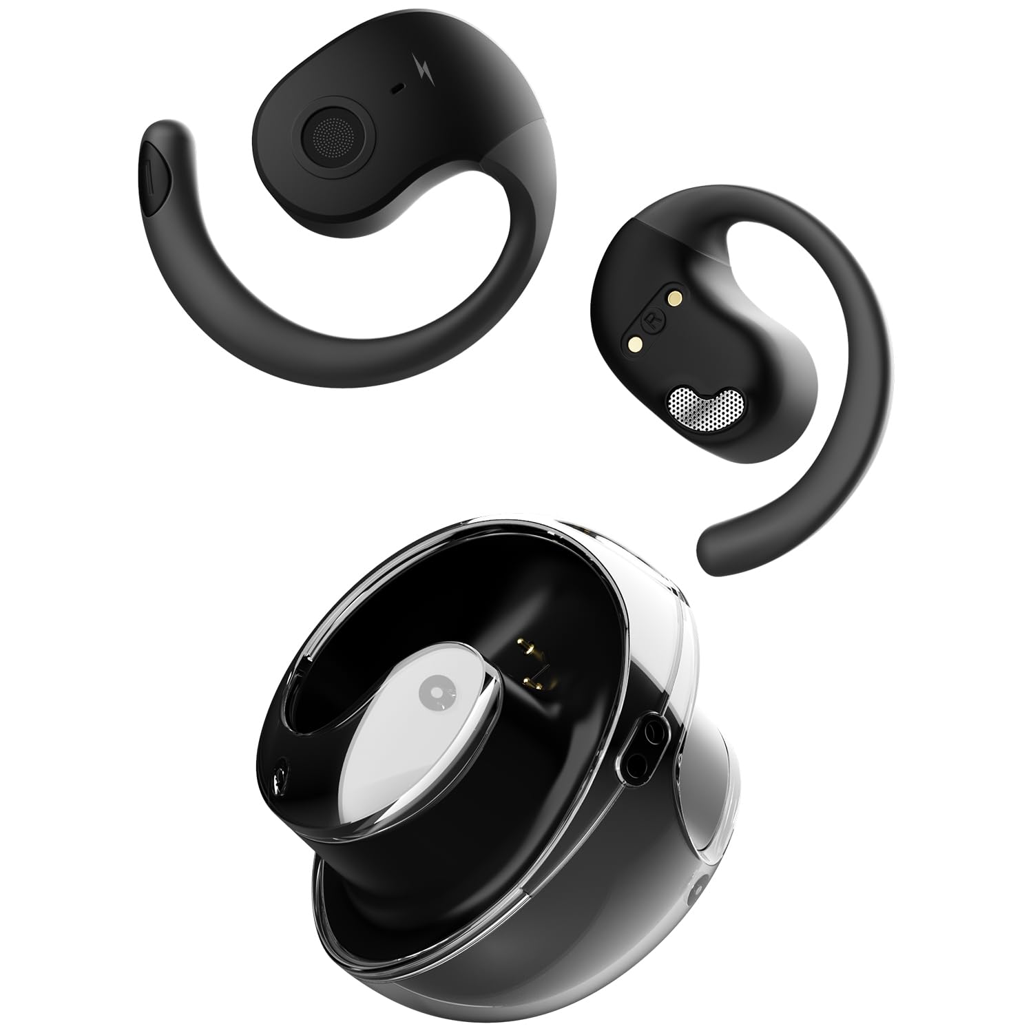 Fire-Boltt Newly Launched Aero Glide Open Ear Wireless TWS Earbuds, Custom EQ, Bluetooth 5.4 Earphones, 50H Playtime, Fast Charging Case, 50ms Low-Latency Gaming & Touch Controls Midnight Black-picture-25